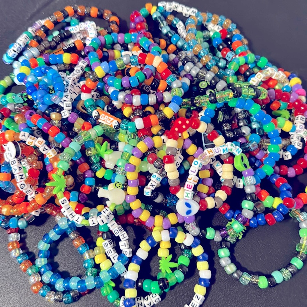 Rave Festival Artist Men’s Themed Kandi Bracelet Grab Bag